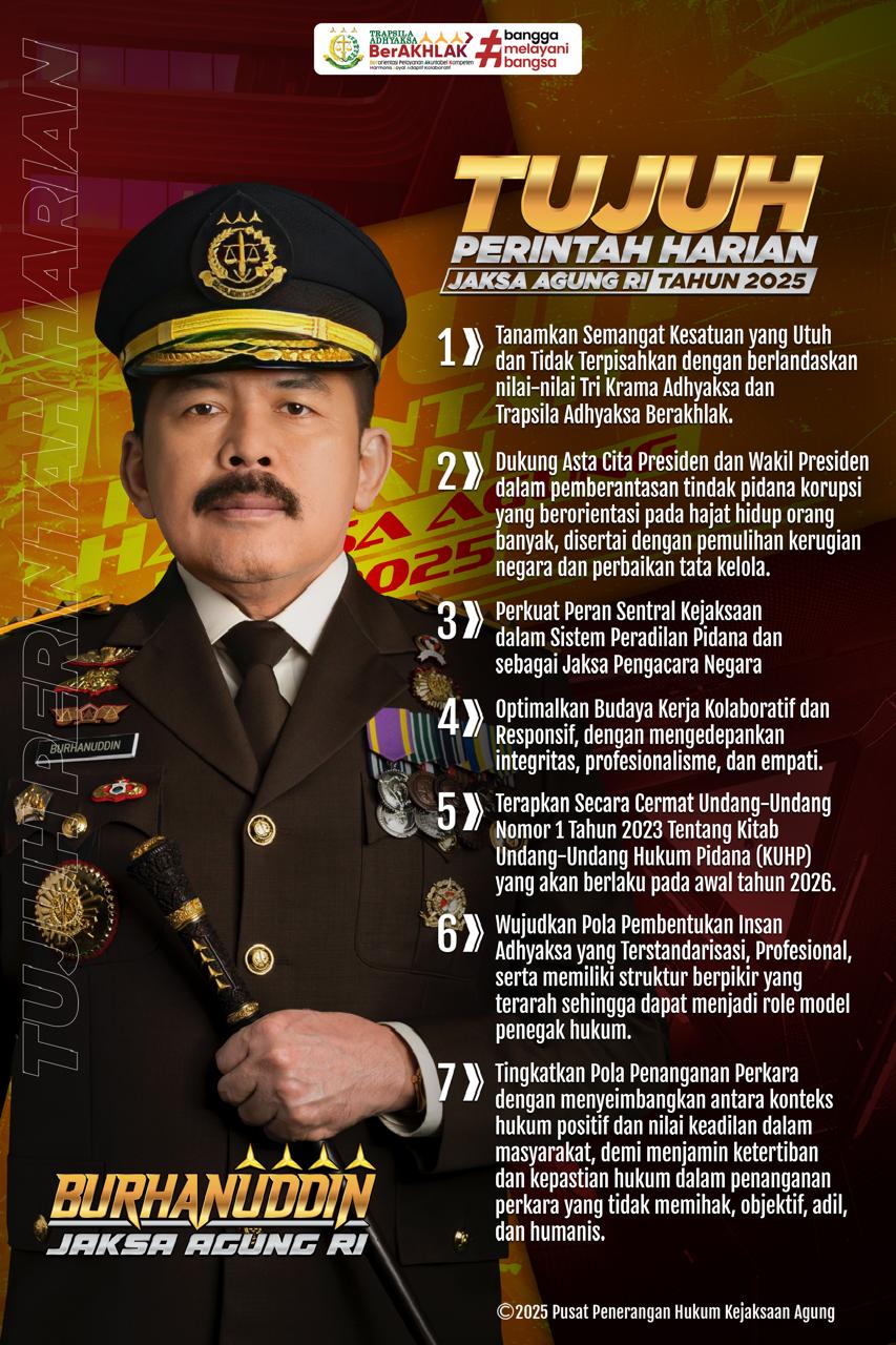7 perintah jaksa agung